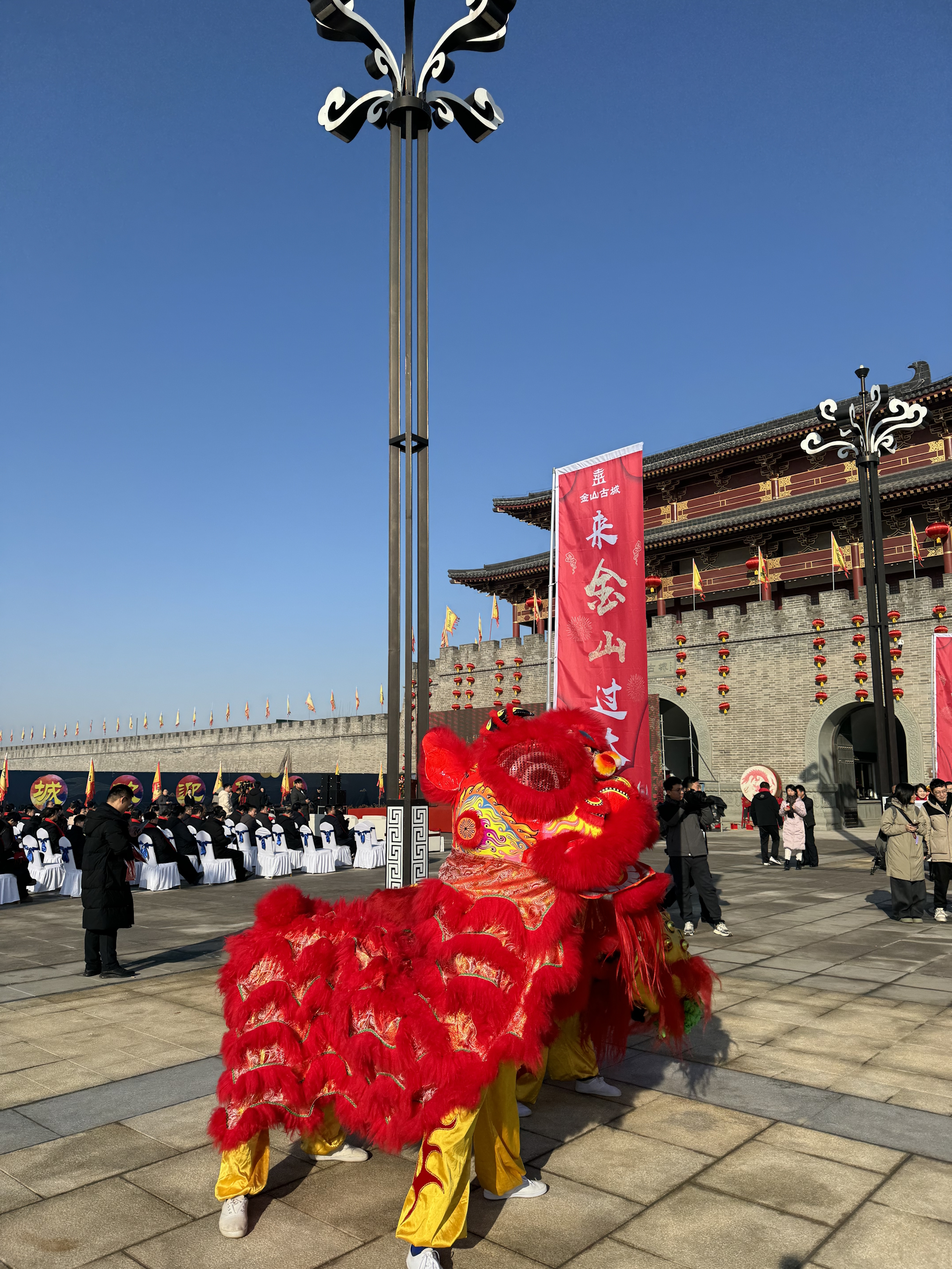 舞狮现场